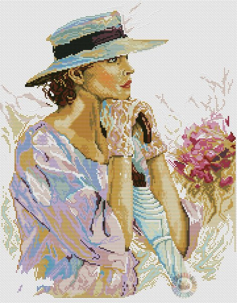 Muse Cross Stitch Pattern (PDF + XSD)