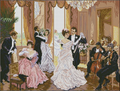 Viennese Waltz Cross Stitch Pattern (PDF + XSD)