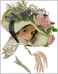 Lady Cross Stitch Pattern (PDF + XSD)
