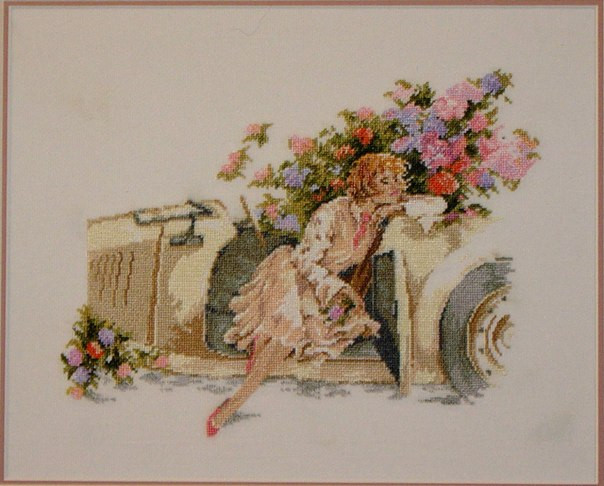 In the Car Cross Stitch Pattern (PDF + XSD)