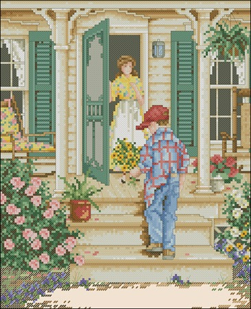 Flowers for Mom Cross Stitch Pattern (PDF + XSD)