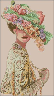 Victorian elegance Cross Stitch Pattern (PDF + XSD)