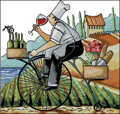 Good Wine Cross Stitch Pattern (PDF + XSD)