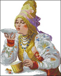 Tea party Cross Stitch Pattern (PDF + XSD)