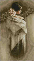 Spanish woman Cross Stitch Pattern (PDF + XSD)