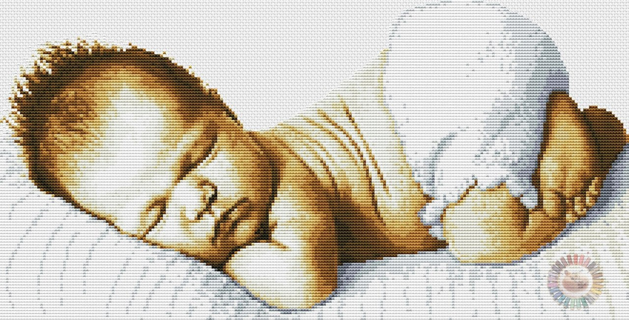 Sweet Baby Sleep Cross Stitch Pattern (PDF + XSD)