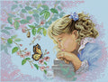 Girl Spring Cross Stitch Pattern (PDF + XSD)