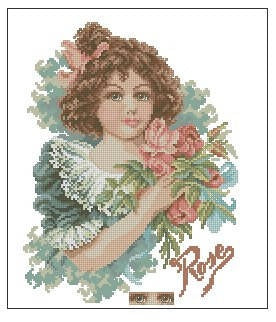 Rose Scent Cross Stitch Pattern (PDF + XSD)