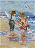 A Walk by the Sea Cross Stitch Pattern (PDF + XSD)