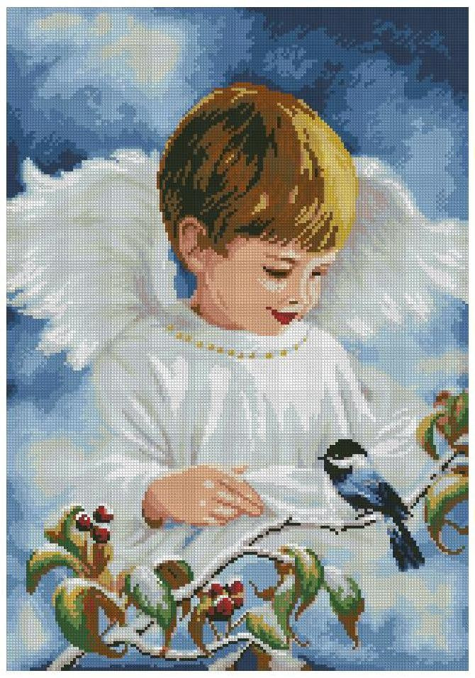 Angel with Love Cross Stitch Pattern (PDF + XSD)