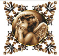 Pensive Angel Cross Stitch Pattern (PDF + XSD)