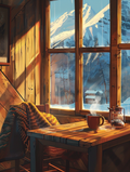 Cozy coffee shops of the world. Icelandic coffee shop Cross Stitch Pattern (PDF + XSD)