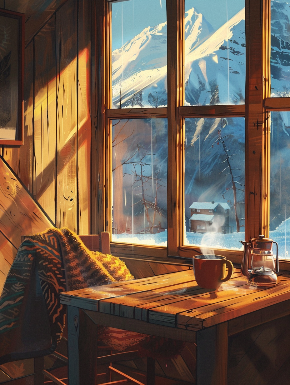 Cozy coffee shops of the world. Icelandic coffee shop Cross Stitch Pattern (PDF + XSD)