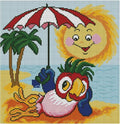 On vacation Cross Stitch Pattern (PDF + XSD) - Cross Stitch Pattern - LOSKUTOK