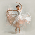 Pastel Masterpieces. Ballerina Shabby-Classic Cross Stitch Pattern (PDF + XSD) - Cross Stitch Pattern - LOSKUTOK