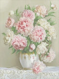 Peonies Cross Stitch Pattern (PDF + XSD) - Cross Stitch Pattern - LOSKUTOK