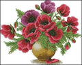 Poppies in a jug Cross Stitch Pattern (PDF + XSD) - Cross Stitch Pattern - LOSKUTOK