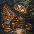 Reader's Retreat — Wisdom's Glow Fantasy Cross Stitch Pattern (PDF + XSD) - Cross Stitch Pattern - LOSKUTOK