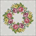 Rose wreath Cross Stitch Pattern (PDF + XSD) - Cross Stitch Pattern - LOSKUTOK