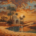 Sahara's Breath — Emerald Spring Cross Stitch Pattern (PDF + XSD) - Cross Stitch Pattern - LOSKUTOK