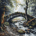 Secrets of the Misty Forest. Old Bridge Cross Stitch Pattern (PDF + XSD) - Cross Stitch Pattern - LOSKUTOK