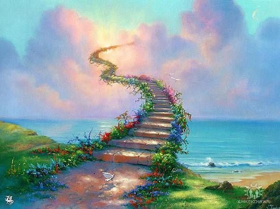 Stairway to Heaven Cross Stitch Pattern (PDF + XSD) - Cross Stitch Pattern - LOSKUTOK