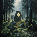 Sunrise Gates — Druid Stonehenge Cross Stitch Pattern (PDF + XSD) - Cross Stitch Pattern - LOSKUTOK