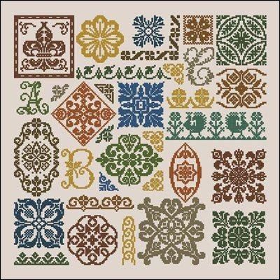 Ukrainian ornament Cross Stitch Pattern (PDF + XSD) - Cross Stitch Pattern - LOSKUTOK