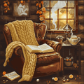 Warm Memories. Cozy Reading Cross Stitch Pattern (PDF + XSD) - Cross Stitch Pattern - LOSKUTOK